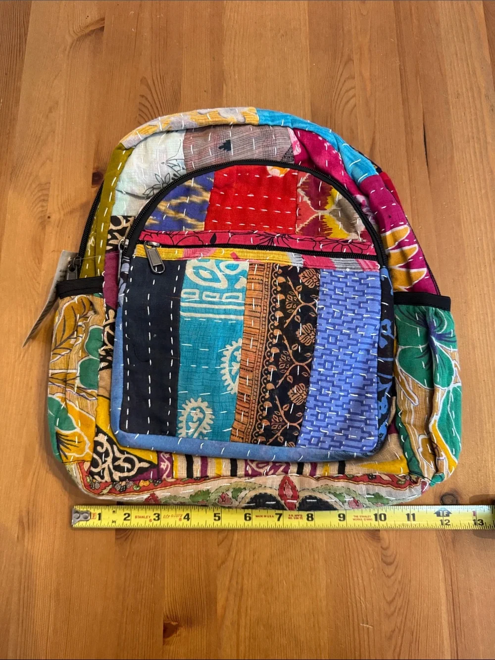 NWT! Kathmandu Imports Bohemian Patchwork Multicolor Women’s Backpack - Picture 7 of 8